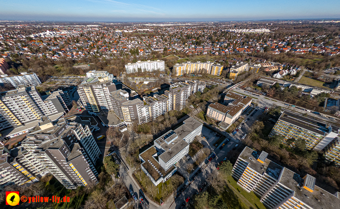 07.02.2023 - Luftbilder vom Marx-Zentrum und Umgebung in Neuperlache